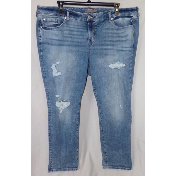 Torrid Jeans Womens Size 22R Vintage Stretch Denim Distressed Boyfriend Straight - Picture 1 of 7